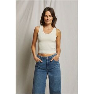 perfectwhitetee Blondie tank top color Sugar size Small